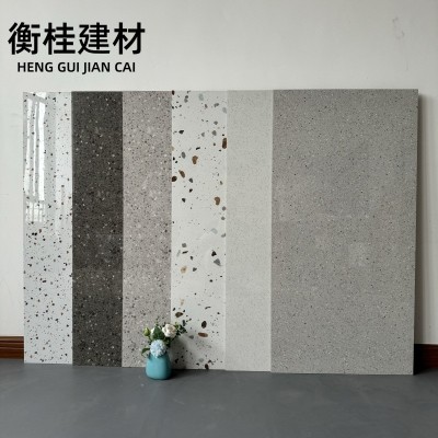 亮光通体水磨石瓷砖600X1200商场卫生间墙砖服装店奶茶连锁店地砖图3