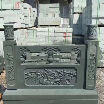 公园景观寺庙浮雕镂空石栏杆 屋外公园庭院小桥石雕汉白玉石栏杆图3