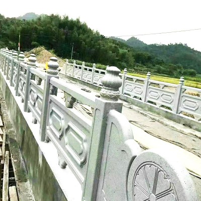 厂家直发水泥仿石护栏 预制河堤景观乡村围栏 小区水泥铸造石栏板图3