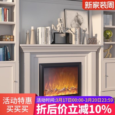 OD59批发轻奢美式欧式壁炉装饰柜架仿大理石取暖器家用电壁炉芯图5