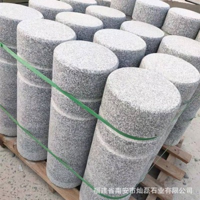 挡车石柱路障圆柱广场石头柱子大理石防撞挡车花岗岩拦车柱石柱墩图3
