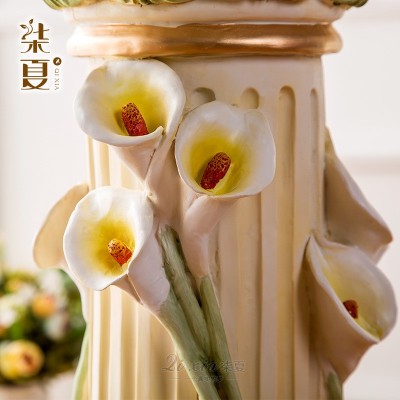 厂家现货中式底座客厅摆件罗马柱创意家居现代树脂工艺品批发代理图2