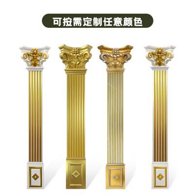 pu罗马柱法式欧式装饰扁柱简约电视背景墙门窗垭口方柱翻新罗马柱图2