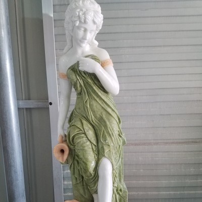 汉白玉西方教堂雕刻人物男性雕像欧式墓碑石头景观雕塑加工制作图5