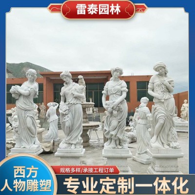 西方人物汉白玉石雕教堂公园宗教主题人像雕塑小天使女神欧式雕塑图4