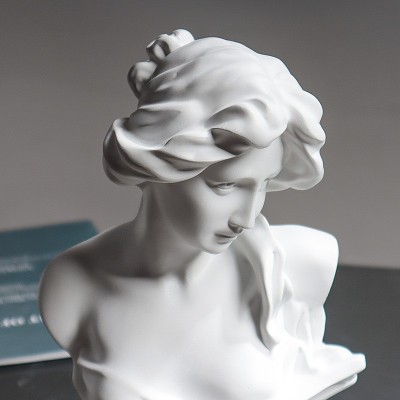 欧式琴女人物雕像树脂摆件客厅美术室画作素描艺术文艺软装装饰品图4