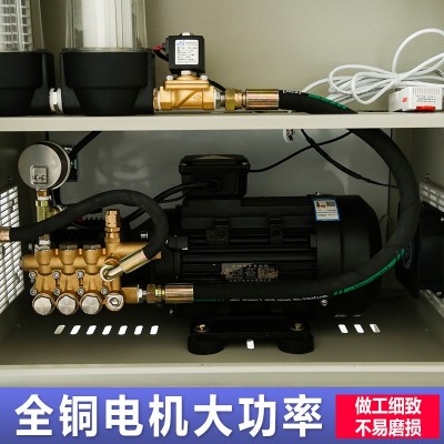 工地围挡喷淋系统厂房车间料仓除尘降温设备雾桩喷雾高压造雾景机图4