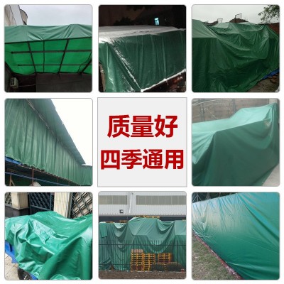 防雨布PVC篷布防晒防水帆布耐磨刀刮布涂塑油布户外盖货篷布图4