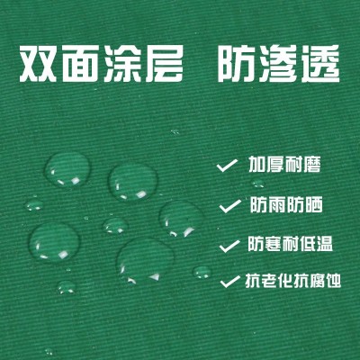 防雨布PVC篷布防晒防水帆布耐磨刀刮布涂塑油布户外盖货篷布图3