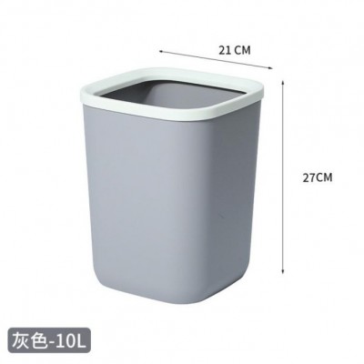 【大号加厚垃圾桶】家用压圈垃圾桶创意卫生间厨房客厅无盖垃圾篓图4