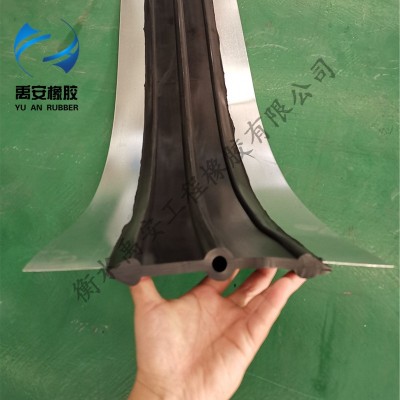 禹安中埋式橡胶止水带 地铁施工缝外贴式止水带 管廊钢边止水带图3