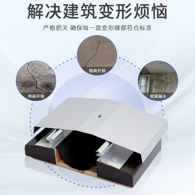 铝合金建筑变形缝抗震型楼地面内墙面伸缩缝SFFS平面 吊顶变形缝图2