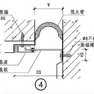 铝合金内墙及顶棚双卡型建筑变形缝墙面伸缩缝盖板厂家专 业生产图4