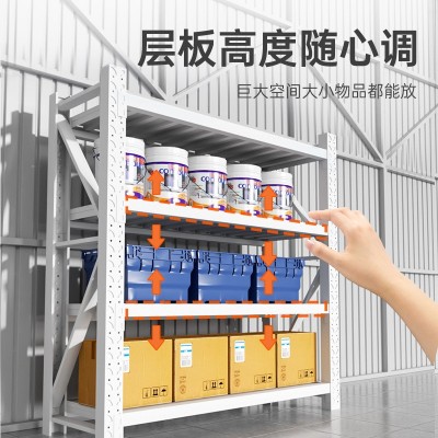仓储货架轻型置物架家用阳台落地多层收纳架展示架仓库杂物储物架图2