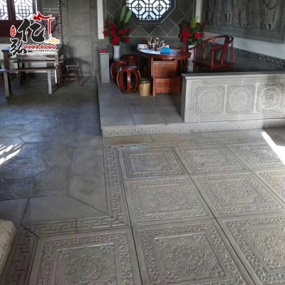 批发古建地砖 仿古水泥地砖中式园林庭院室内外铺地方砖唐莲地砖图3