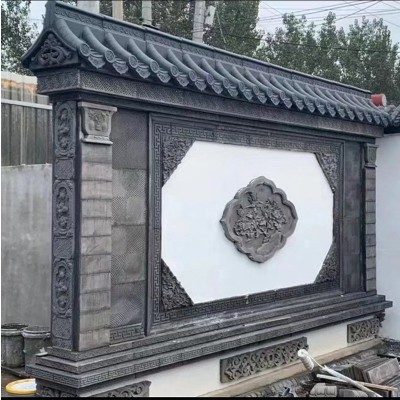 批发围墙帽 水泥围墙压顶墙帽 双面墙头一体瓦 37型马头墙一体瓦图5