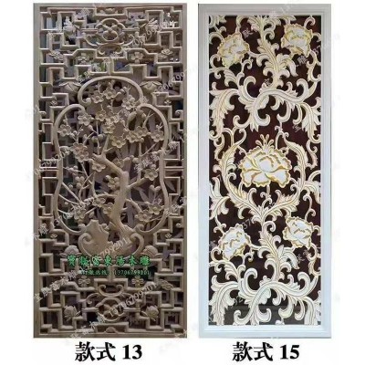 厂家实木雕花板中式仿古装修定制木雕花板镂空实木背景墙东阳木雕图2