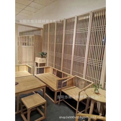 厂家直供 定制爆款实木新中式日式推拉门隔断移门图3