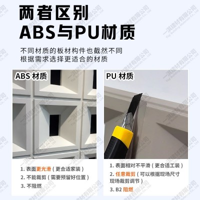 ABS九宫格塑钢PU水泥构件网红隔断空心砖门头装饰多孔墙砖镂空砖图2