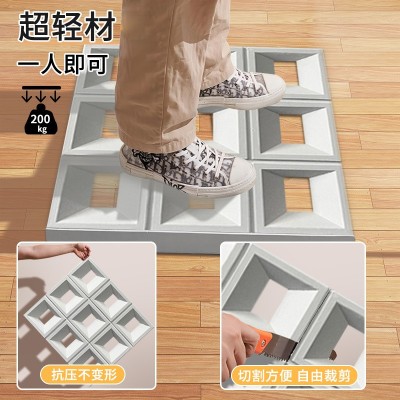 轻质PU九宫格水泥构件双面背景墙艺术设计隔断空心砖广东源头厂家图4