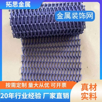厂家批发金属屏风隔断幕墙网帘圆环金属绳网装饰不锈钢水幕帘图4