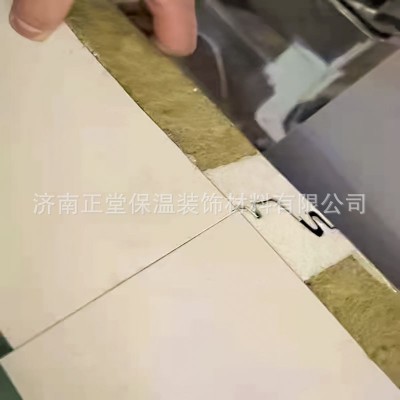 金属雕花板A级防火保温岩棉芯材 外墙阻燃装饰一体板 岩棉复合板图2