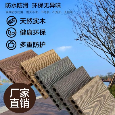 塑木地板户外长城板庭院露台阳台二代共挤木塑板防腐木围栏栅栏板图3