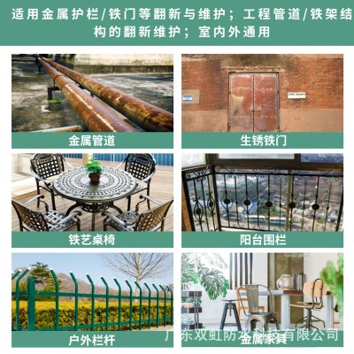 双虹铁锈转化漆彩钢瓦翻新免打磨除锈持久防锈水性漆厂家直销图2