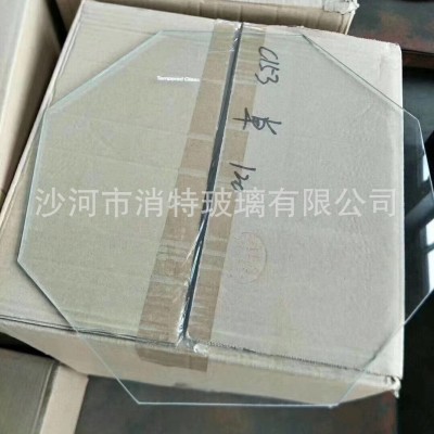 超白普白钢化玻璃面板批发圆桌面淋浴房隔断精磨边钢化玻璃批发图3