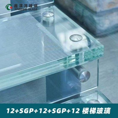 厂家供应 商场酒店 夹胶玻璃 30mm 40mm SGP PVB 高透明玻璃图3