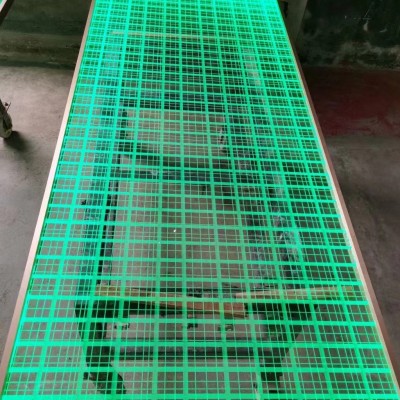 立体雕刻激光内雕发光玻璃透明钢化深加工通电发光七彩3D玻璃图2