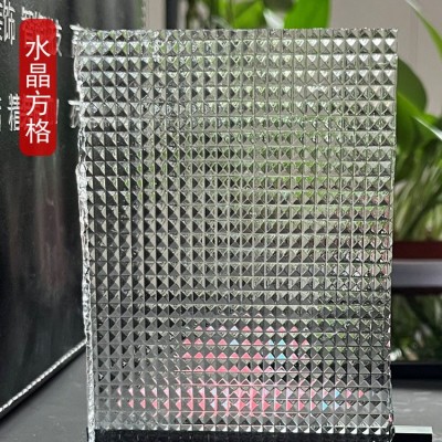 长虹压花玻璃隔断屏风水波纹瓦楞立体条纹钢化艺术玻璃光影图4