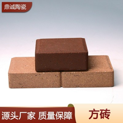 方砖陶土砖公园广场步行街路面透水砖中式仿古彩色室外铺地烧结砖图2