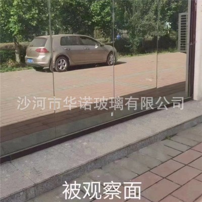 单向透视玻璃2-12 mm原片批发 审讯室录播室观察玻璃钢化 单面镜图3