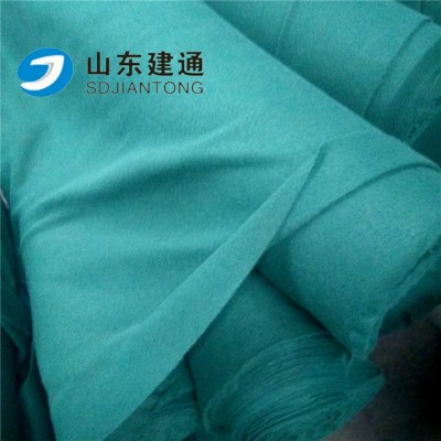 土工材料厂家批发绿色土工布 防尘防护铺盖环保低价绿色无纺布图2