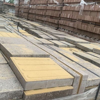 广东定制彩色人行道砖 混凝土仿大理石路面砖加工实心仿石透水砖图2