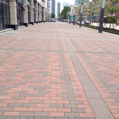 广东定制彩色人行道砖 混凝土仿大理石路面砖加工实心仿石透水砖图5