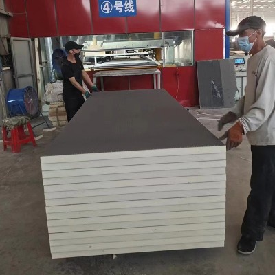 聚氨酯保温板现货批发内外墙阳光房冷库双面屋顶阻燃保温隔热板图4