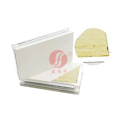 手工岩棉板彩钢板隔墙50mm复合保温夹芯板洁净防火食品车间净化板图5
