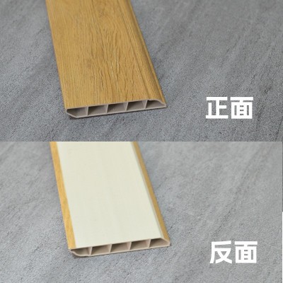 踢脚线pvc塑料装饰贴脚线自己安装spc锁扣地板用遮丑墙角地脚线图2
