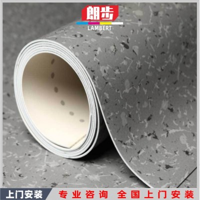 PVC地板厂家批发车间学校安装强化复合地胶加厚耐磨防水塑胶地垫图4