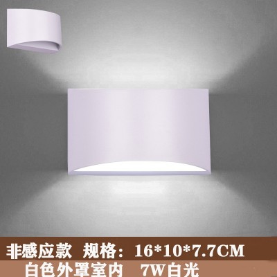 客厅卧室人体感应双头壁灯服装店酒店现代简约LED壁灯过 道装饰图4