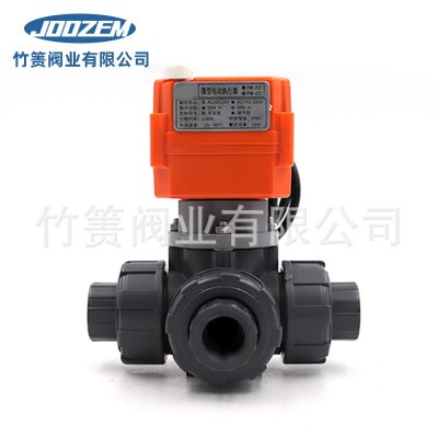 厂家供应微型电动UPVC三通球阀ZZk-Q911F三通球阀图2