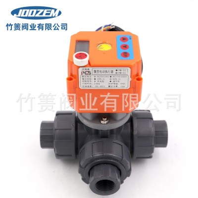 厂家供应微型电动UPVC三通球阀ZZk-Q911F三通球阀图5