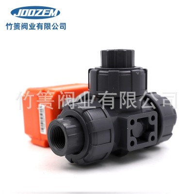 厂家供应微型电动UPVC三通球阀ZZk-Q911F三通球阀图4