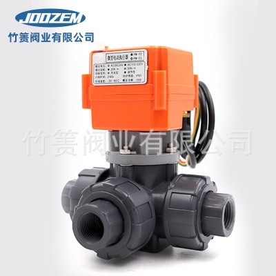 厂家供应微型电动UPVC三通球阀ZZk-Q911F三通球阀图3