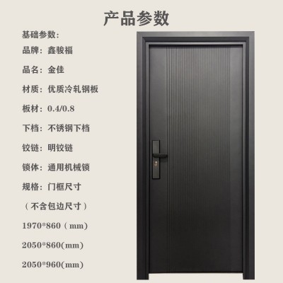 防盗门家用入户门进户门大门室内门出租房钢质门安全门工程公寓门图2