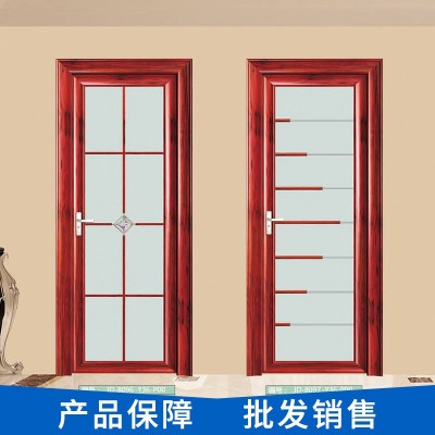 卫生间门玻璃门钛镁铝合金门家庭推拉房间门厕所浴室玻璃门供应图3