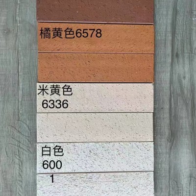 别墅外墙砖瓷窑变混色砖60*240室外乡村农村仿古文化石复古劈开砖图2