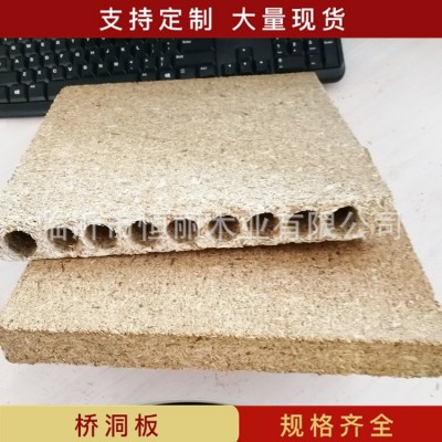厂家销售木门门芯板桥洞力学板 门心填充E1级多种厚度空心刨花板图2